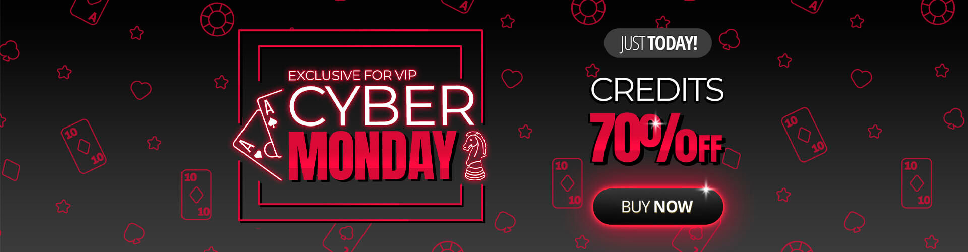 Shine today! VIPs get 70% off credits this Cyber Monday.?