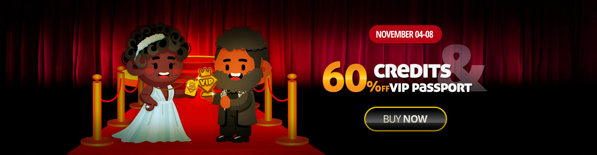 60% OFF on the MegaJogos red carpet! ????